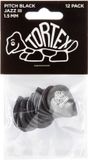 Jim Dunlop Tortex Standard Jazz III 1.50 mm Player's Pack 12 Stuks