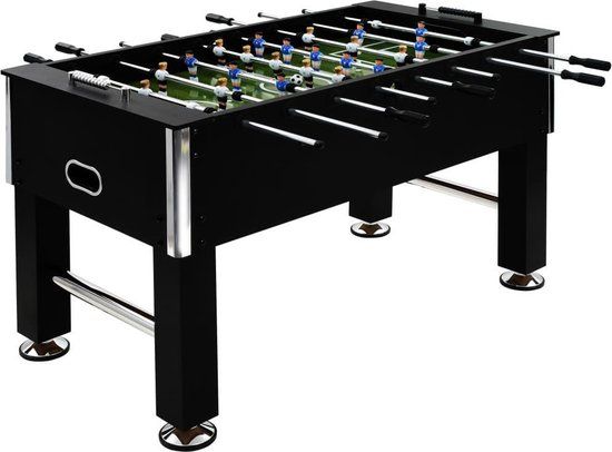 vidaXL Voetbaltafel - 140x74.5x87.5 cm - Zwart