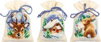 Vervaco Kruidenzakje Kit - Kerst - Wintertijd Set van 3