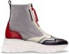 Hispanitas bottines de sport en cuir gris
