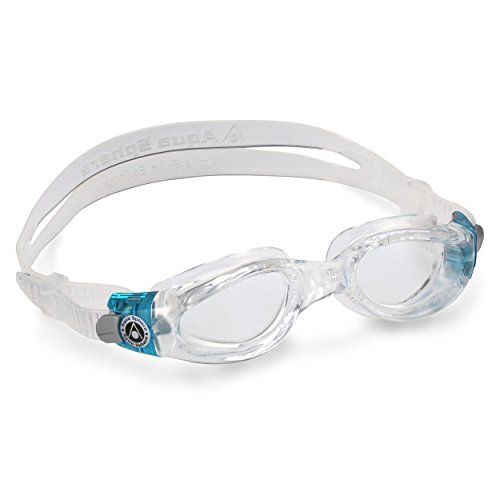 Aquasphere Aquasphere Kaiman Compact Zwembril Transparant & Turquoise - Clear Lens