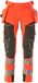 Mascot Accelerate Safe Pantalon avec poches holster 19031-711 - haute visibilité rouge/gris foncé - C54 - 90