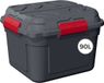 Sunware Q-line waterdichte opbergbox met deksel 90L - Antraciet