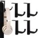 Icecat Support de casque gaming - Plastique - Noir - 4 pièces