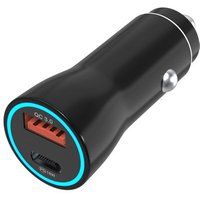 Phonillico® Snelle autolader voor iPhone 16 / 16 PLUS / 16 PRO / 16 PRO MAX - Sigarettenaansteker USBC-poort