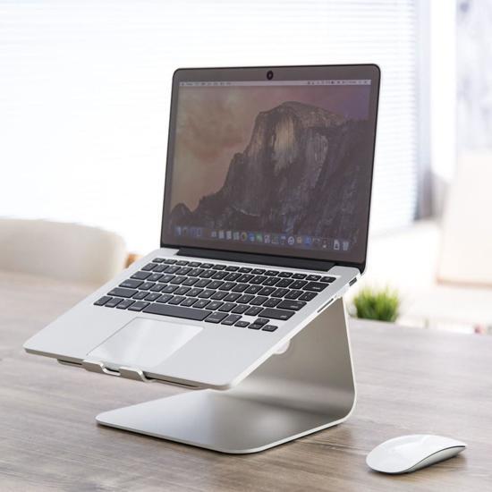 QUVIO Aluminium Laptopstandaard Laptop Stand voor Macbook of andere laptop tot 17 Goede ventilatie