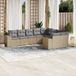 Maison Exclusive - Ensemble de jardin pour le jardin, 9 pièces, avec coussins, beige, en polyrotin