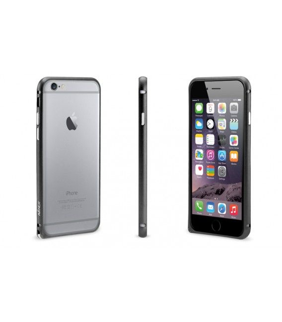 Avanca Bumper voor iPhone 6 Plus - Zwart - Geanodiseerd Aluminium