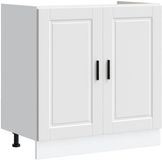 vidaXL Spoelbakonderkast Porto 80x46x81,5 cm bewerkt hout wit