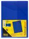 Idena 213371 - Map met elastiek voor DIN A4, uit polypropyleen, doorschijnend blauw, 1 st.