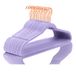 Premium fluwelen hangers (pak van 50) Heavyduty - antislip - fluwelen kleerhangers lichtpaars - koper/roségouden haken, ruimtebesparende kleerhangers (lichtpaars)