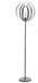OEM Standaardlamp, grijs metallic, 1x E27 fitting, hoogte 155 cm