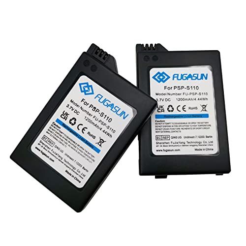 FUGASUN 2 stks 1200 mAH PSP-S110 Batterij voor Sony Playstation PSP2000 PSP2001 PSP2003 PSP2004 PSP3000 PSP3001 PSP3003 PSP3004