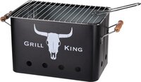 Grill King Houtskoolbarbecue Rechthoek - Mat Zwart - 32x20x20 cm