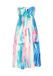 IZIA Robe d'été 'Festival' azur / aqua / rose / blanc