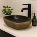 Lendo Online Lavabo ovale 46-53x34-40 cm pierre de rivière - pierre naturelle couleur rouille