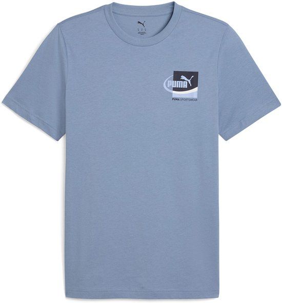 Puma Graphic Small Box T-shirt Met Korte Mouwen Blauw 2XL Man