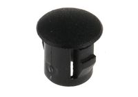 RS PRO Blindstop gat Ø 6 mm, zonder schroefdraad, nylon 66, diameter 7,8 mm, zwart, verpakking van 25 stuks