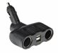 TCP Viaautoshop 4-weg aanstekerdoos 2x 12/24 Volt Zwart