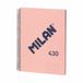 Milan Milan 57142E80P schrijfblok & schrift A4 80 vel Roze