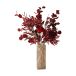 Botané Bouquet artificiel Berry Drama Chrysanthème araignée, œillet, eucalyptus, 84 cm