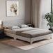 Vida Designs Victoria bed, bedframe, gestoffeerd hoofdeinde, slaapkamermeubilair (tweepersoons (4 voet), zilver fluweel