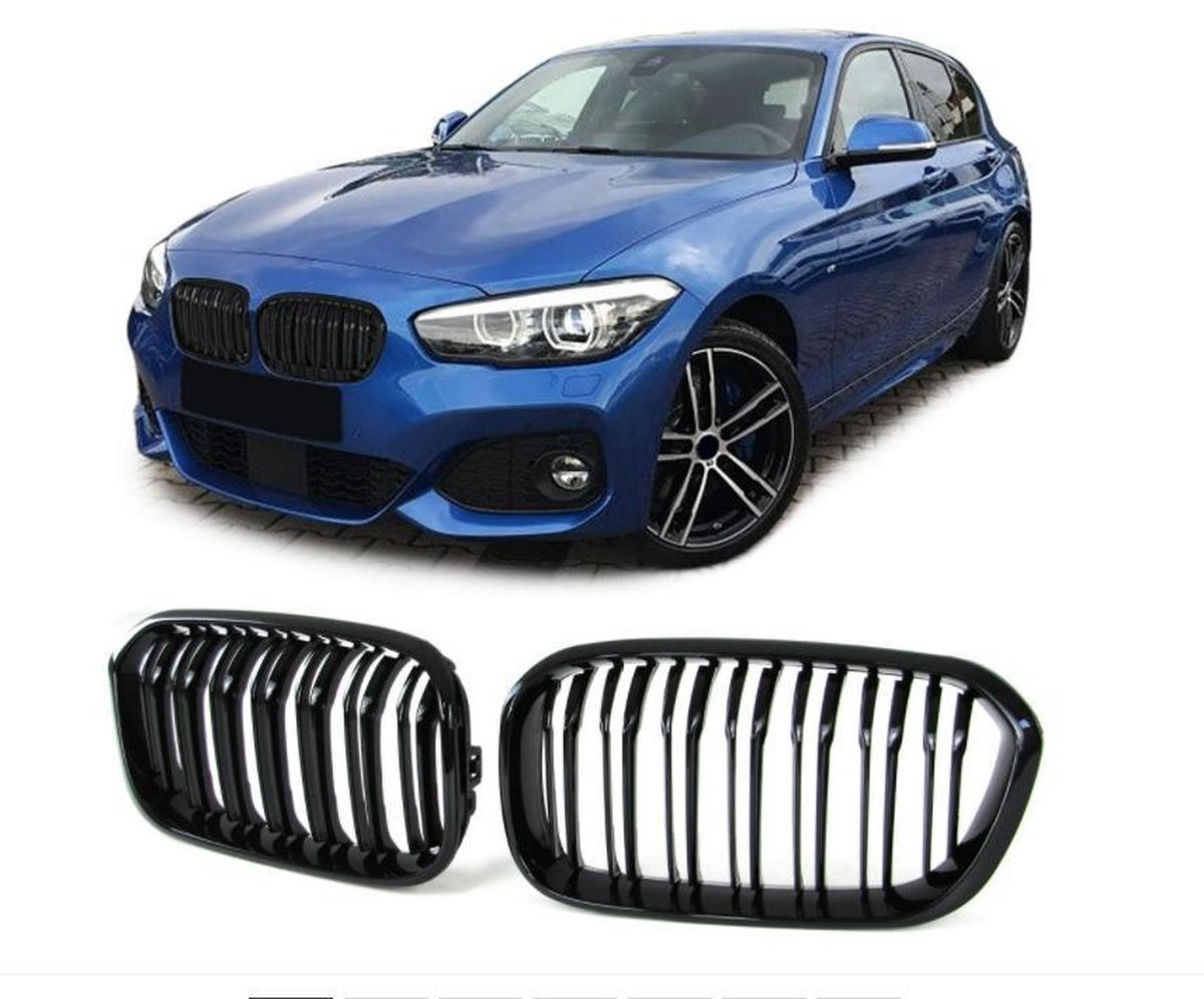 No Name Bmw 1 Serie F20 F21 Grill Nieren Dubbele Spijl M Performance Look Piano Lak Zwart Glanzend 118i 120i 123i130i 135i 140i Grille Auto Accessoires M1 118d 120d Sport Kado Vader