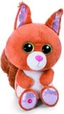 Nici eekhoorn pluche knuffel - oranje - 25 cm