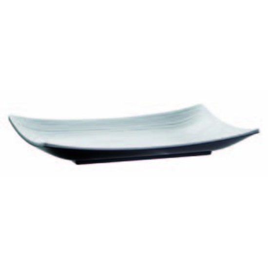APS Melamine Schaal Luxe Series | 29x18 cm | Zwart/Wit | Set van 4 stuks