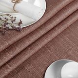 ANRO Tafelkleed Damast ornament Bruin Ovaal 260x140cm
