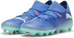 PUMA FUTURE 7 MATCH FG/AG Jr Voetbalschoenen - Bluemazing-PUMA White-Electric Peppermint - Maat 38