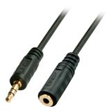 Lindy 35654 audio kabel 5 m 3.5mm Zwart
