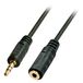 Lindy 35654 audio kabel 5 m 3.5mm Zwart