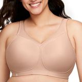 Glamorise Merkloze Sportbeha Dames - Huidskleur - Polyester - 85F - Extreme ondersteuning