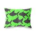 BonaMaison Neon Groen-Rook Decoratieve Kussensloop, Kussenhoezen Bank, Decoratieve Kussenhoesjes, Kussensloop; Sofa, Slaapkamer, Kantoor, Auto 45x60 Cm - Ontworpen en vervaardigd in Turkije
