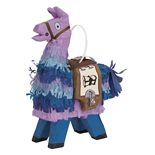 Unique Fortnite 24716 Mini Llama Pinata Favour Decoratie Feest, Veelkleurig