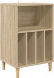 vidaXL Draaitafelstand Sonoma Eiken 47 x 39,5 x 74,5 cm Bewerkt hout