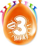 Happy Party Balloons - 8 Pieces - Multi - 28cm
