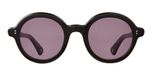 Garrett Leight Julien Lunettes de soleil unisexe noir rondes violet 49mm