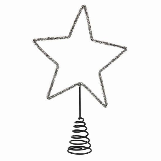 LOBERON Kerstboompiek Nobiletto antiekgrijs