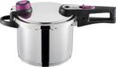 GSW System Plus Cocotte minute, 6 litres, diamètre 22 cm, acier inoxydable 18/10, avec panier et support, convient aux plaques à induction