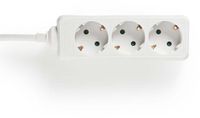 Nedis Stekkerdoos - 3-wegs - 5.00 m - Wit