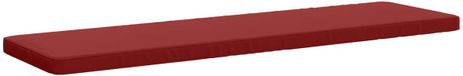 vidaXL - 1-delig - Coussin de banc - VUGHT - 100% - Polyester - Rouge vin