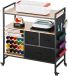 VEVOR Rolling Cart Craft Cart Serveerwagen 20 Vinylrolhouders 3 Laden