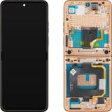 Motorola Écran tactile Razr+ 2025 / Razr+ 2024 / Razr 50 Ultra, avec cadre, sous-couche interne, Marron (Mocha Mousse), Pack de service 5D68C29482