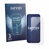 Savvies 3 Stuks Screenprotector - Geschikt voor Google Pixel 11 - Beschermfolie Glas Transparant