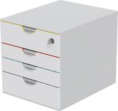 Durable VARICOLOR MIX 4 SAFE Ladebox Grijs DIN A4, DIN C4 Aantal lades: 4