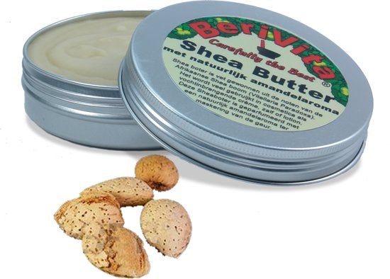 Berivita Shea Butter Puur + Amandel 100ml Blik