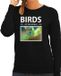 Bellatio Decorations Shoppartners Bv Dieren foto sweater Kolibrie vogel - zwart - dames - XL