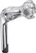 Ergotec Octopus 2 25.4 Mm 180 Mm Fiets Stuurpen Zilver 90 mm / 0º/+60º